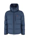 Polo Ralph Lauren Gorham Water-repellent Ripstop Fabric Down Jacket Clothing In Blue