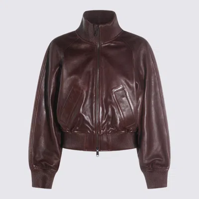 Polo Ralph Lauren Zip-up High Neck Jacket In Brown