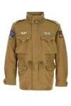 Polo Ralph Lauren Military Style Jacket Drawstring Waist In Multi