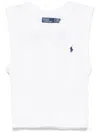 Polo Ralph Lauren Ctn Cbl Slp Cleeveless Pullover In White