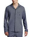 Polo Ralph Lauren Jacquard Knit Herringbone Pajama Shirt In Gray