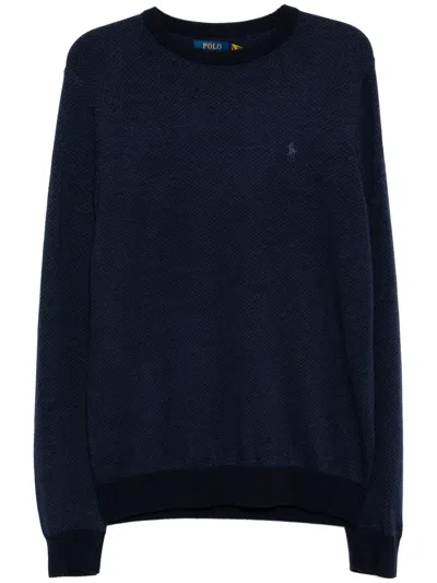 Polo Ralph Lauren Jacquard Sweater In Blue
