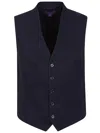 Polo Ralph Lauren Jaiden Linen Vest In Lux Navy