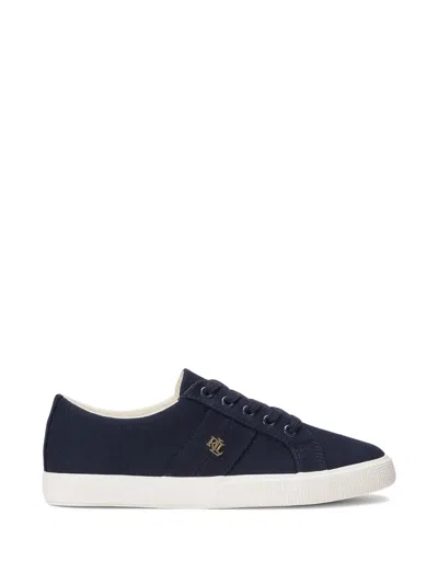 Polo Ralph Lauren Janson Ii Canvas Sneaker In Lauren Navy