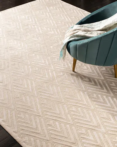 Polo Ralph Lauren Jazz Age Hand-knotted Rug, 10' X 14' In White