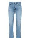 Polo Ralph Lauren Straight Trousers Belt Loops Five Pockets In Blue