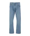 Polo Ralph Lauren Blue Jeans With Belt Loops And Logo Patch On The Rear In Blue