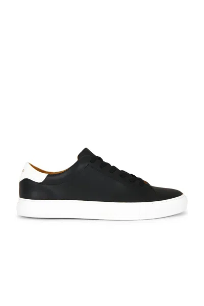 Polo Ralph Lauren Jermain Cloudy Leather Sneaker In Black