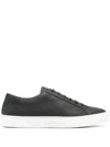 Polo Ralph Lauren Jermain Lux Leather Sneakers In Black