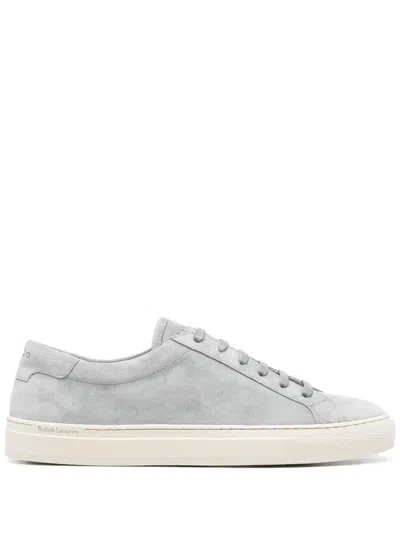 Polo Ralph Lauren Jermain Lux Suede Sneakers In Grey