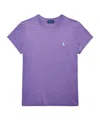 Polo Ralph Lauren Purple T-shirt With Contrasting Pony In Purple