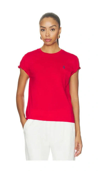 Polo Ralph Lauren Jersey Crew Neck T-shirt In Red