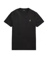 Polo Ralph Lauren Custom Slim-fit In Pima Cotton T-shirt In Black