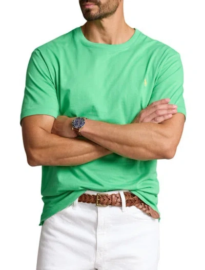 Polo Ralph Lauren Jersey Crewneck Tee In Classic Kelly
