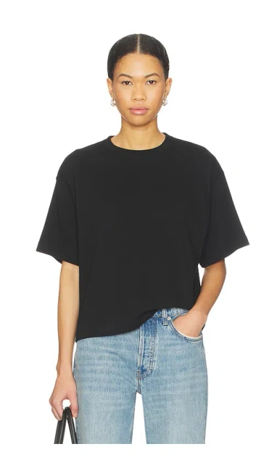 Polo Ralph Lauren Jersey Crop Short Sleeve T-shirt In Black