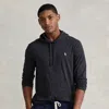 Polo Ralph Lauren Jersey Hooded T-shirt In Black Marl Heather