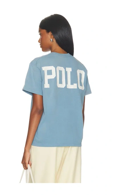 Polo Ralph Lauren Jersey Knit Short Sleeve Crew Neck T Shirt In Blue