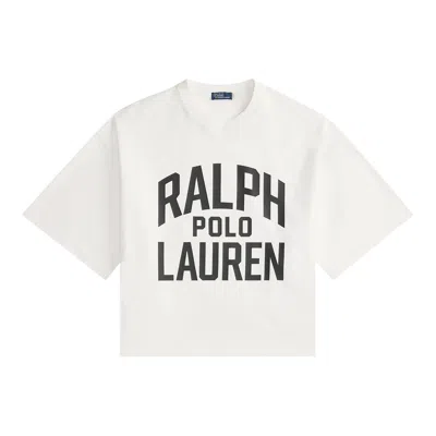 Pre-owned Polo Ralph Lauren Jersey Knit Short-sleeve T-shirt 'white' | Women's Size L