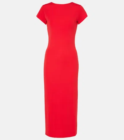 Polo Ralph Lauren Jersey Midi Dress In Petal Rose