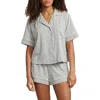 Polo Ralph Lauren Jersey Short Pajamas In Gray