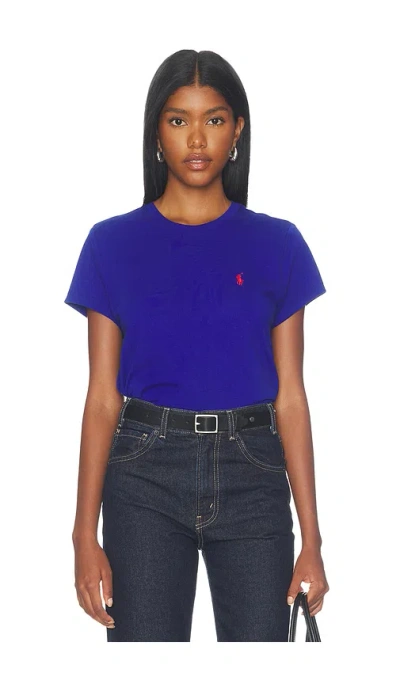 Polo Ralph Lauren Jersey Short Sleeve Crew Neck T-shirt In Royal