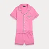 Polo Ralph Lauren Jersey Sleep Set In Laguna Pink