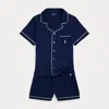 Polo Ralph Lauren Jersey Sleep Set In Newport Navy