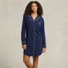 Polo Ralph Lauren Jersey Sleep Shirt In Blue
