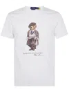 Polo Ralph Lauren White Polo Bear Custom Slim-fit T-shirt In White