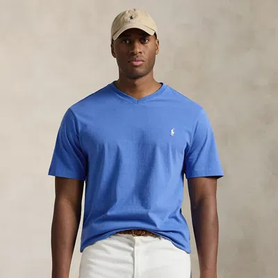 Polo Ralph Lauren Jersey V-neck T-shirt In Embayment Blue