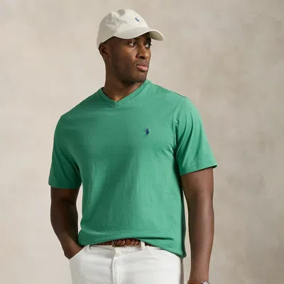 Polo Ralph Lauren Jersey V-neck T-shirt In Raft Green