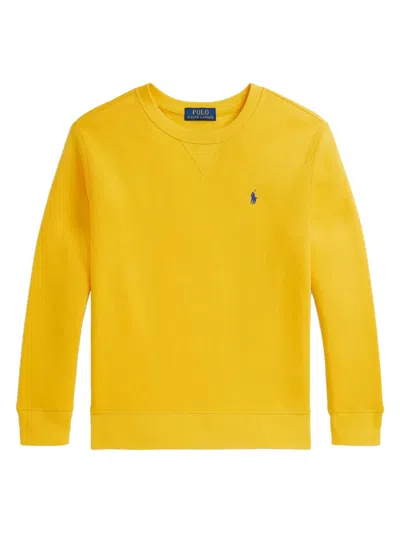 Polo Ralph Lauren Babies' Jersey With Logo In Yellow