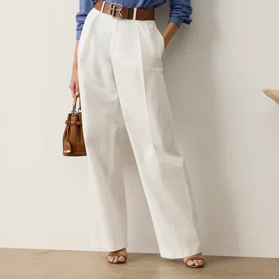 Polo Ralph Lauren Jody Washed Cotton Pant In White