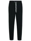 Polo Ralph Lauren Ankle-length Athletic Pants With Tapered Cuffs In Black
