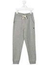 Polo Ralph Lauren Boys Grey Cotton Fleece Joggers In Dark Sport Heather