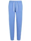 Polo Ralph Lauren 'jogger' Light Blue Cotton Pants In Blue