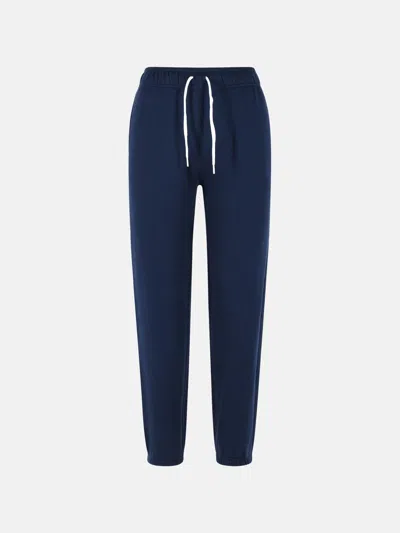 Polo Ralph Lauren 'jogger' Navy Cotton Blend Pants In Blue