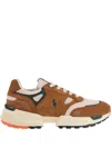 Polo Ralph Lauren Jogger Suede Sneakers In Brown