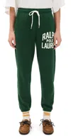 Polo Ralph Lauren Womens Northwest Pine Branded Elasticated-waist Cotton-blend Jogging Bottoms In Green