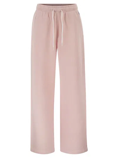 Polo Ralph Lauren Jogging Trousers With Drawstring In Pink