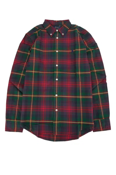 Polo Ralph Lauren Jr Kids Polo Shirt In #b6172greenredmulti
