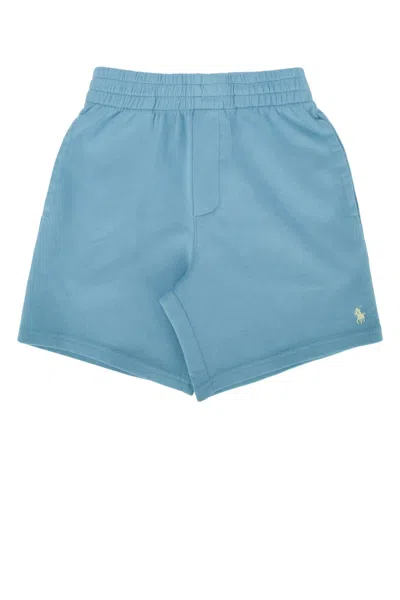 Polo Ralph Lauren Jr Knit Mini Shorts For Kids In Blue