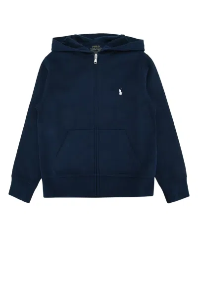 Polo Ralph Lauren Jr Knit-pullover-sweatshirt In Blue
