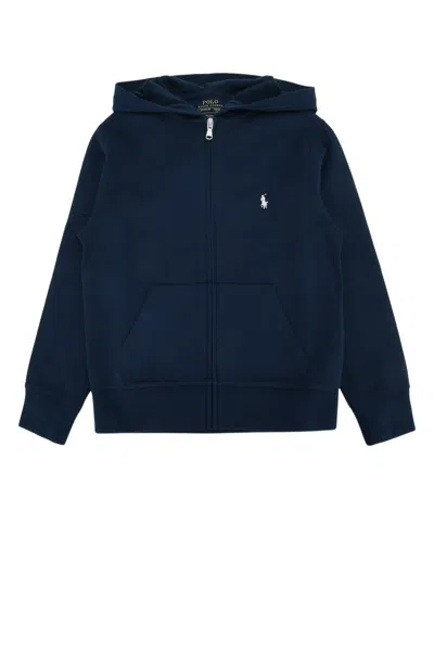 Polo Ralph Lauren Jr Mini Knit Pullover Sweatshirt In Blue