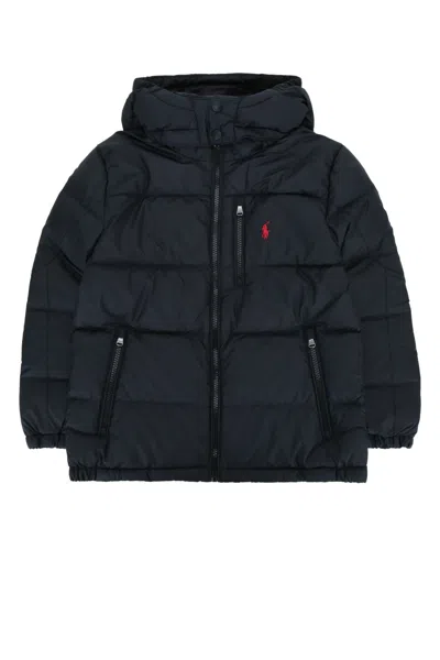 Polo Ralph Lauren Jr Mini Puffer Jacket For Kids In Poloblack
