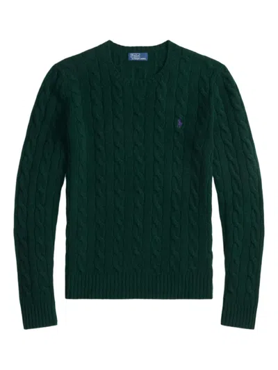 Polo Ralph Lauren "juliana" Long Sleeve Roun Neck In Green