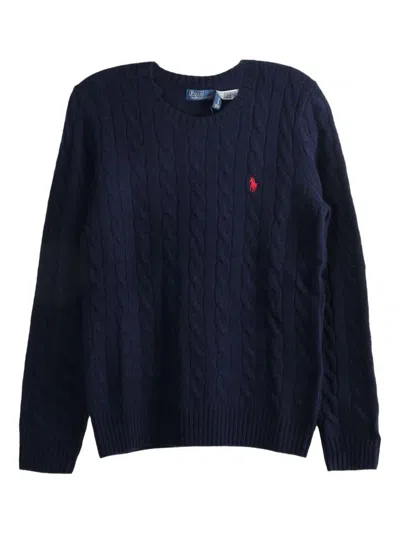 Polo Ralph Lauren "juliana" Long Sleeve Roun Neck In Blue