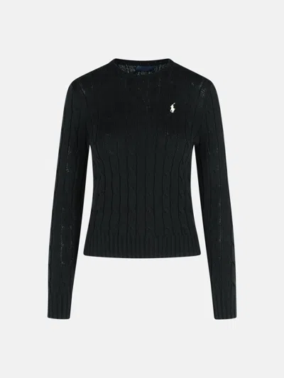 Polo Ralph Lauren 'julianna' Black Cotton Sweater