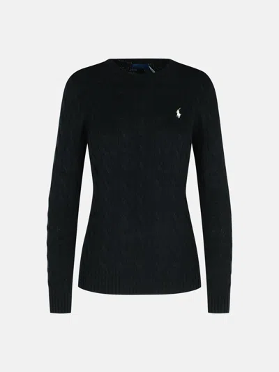 Polo Ralph Lauren 'julianna' Black Wool Blend Sweater