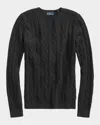 Polo Ralph Lauren Julianna Cable-knit Cashmere Sweater In Animal Print